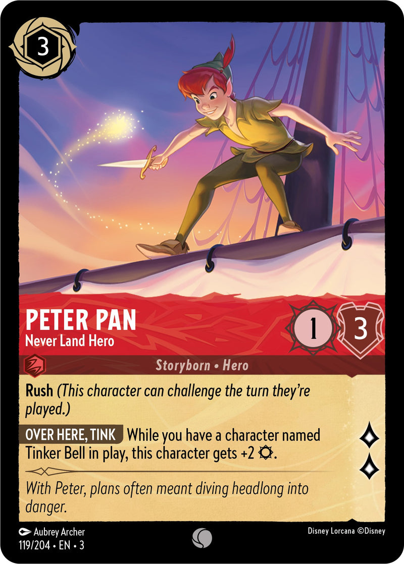 Peter Pan - Never Land Hero (119/204) [Into the Inklands] - The Mythic Store | 24h Order Processing