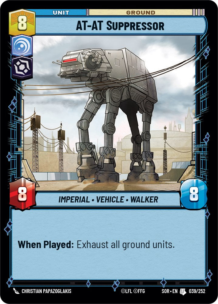 AT-AT Suppressor (039/252) [Spark of Rebellion] - The Mythic Store | 24h Order Processing