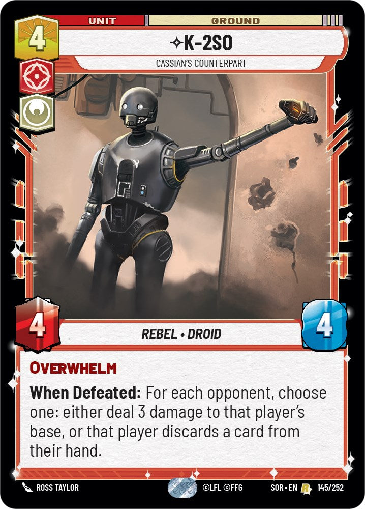K-2SO - Cassian's Counterpart (145/252) [Spark of Rebellion] - The Mythic Store | 24h Order Processing