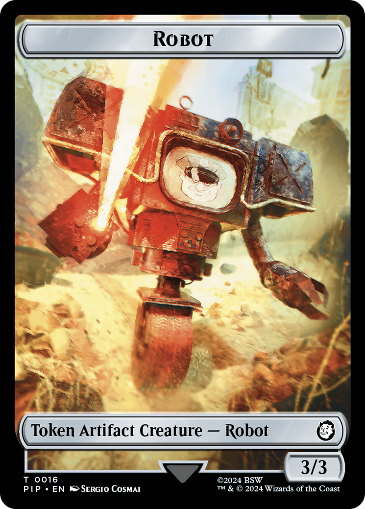 Junk // Robot Double-Sided Token [Fallout Tokens] - The Mythic Store | 24h Order Processing