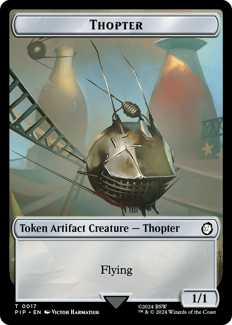 Treasure (0018) // Thopter Double-Sided Token [Fallout Tokens] - The Mythic Store | 24h Order Processing