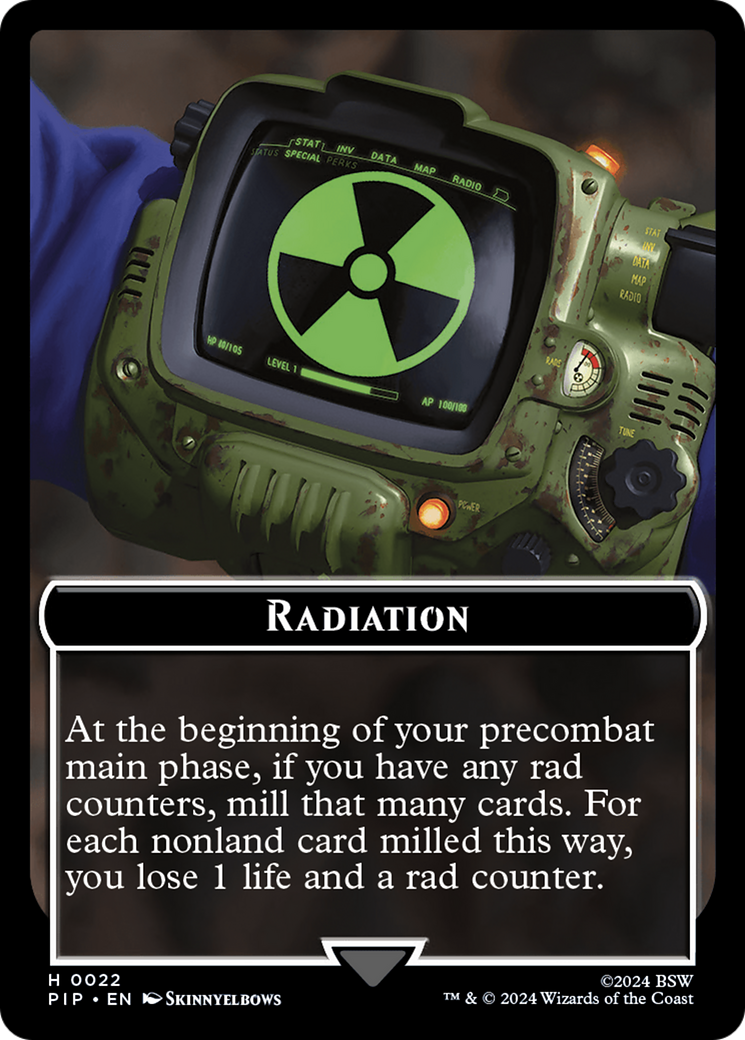Radiation // Clue Double-Sided Token [Fallout Tokens] - The Mythic Store | 24h Order Processing