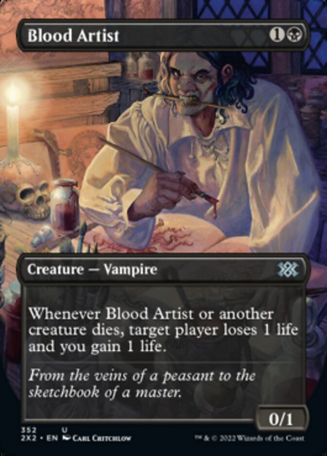 Blood Artist (Borderless Alternate Art) [Double Masters 2022] - The Mythic Store | 24h Order Processing
