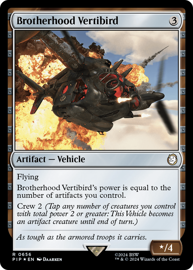 Brotherhood Vertibird (Surge Foil) [Fallout] - The Mythic Store | 24h Order Processing