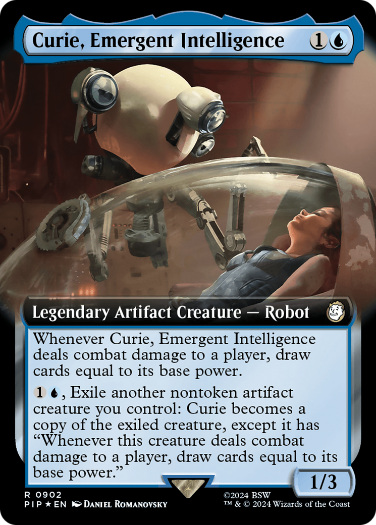 Curie, Emergent Intelligence (Extended Art) (Surge Foil) [Fallout] - The Mythic Store | 24h Order Processing