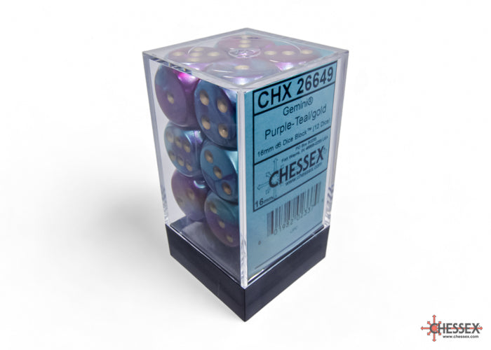 Gemini 16mm D6 (12 dice) - The Mythic Store | 24h Order Processing