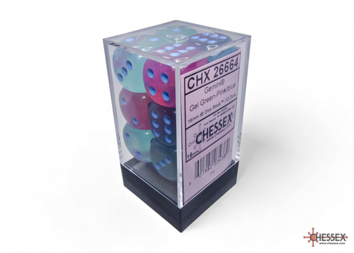 Gemini 16mm D6 (12 dice) - The Mythic Store | 24h Order Processing