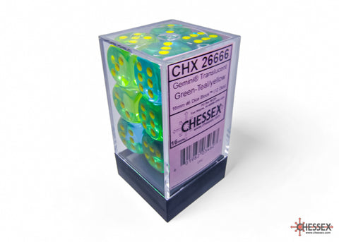 Gemini 16mm D6 (12 dice) - The Mythic Store | 24h Order Processing
