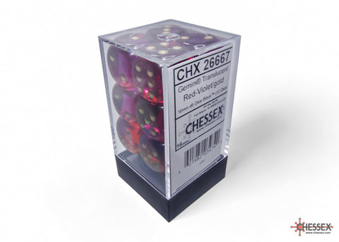 Gemini 16mm D6 (12 dice) - The Mythic Store | 24h Order Processing