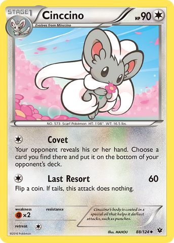 Cinccino (88/124) [XY: Fates Collide] - The Mythic Store | 24h Order Processing