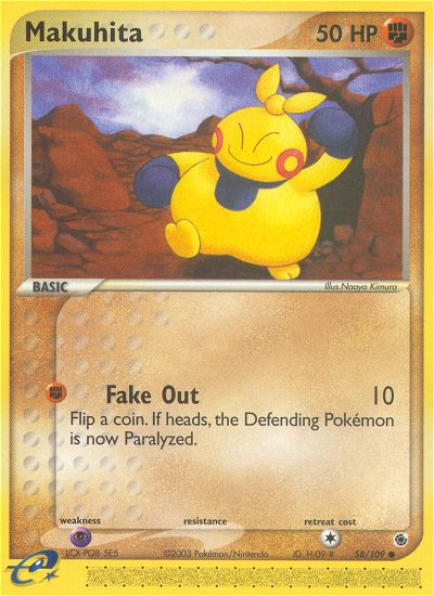 Makuhita (58/109) [EX: Ruby & Sapphire] - The Mythic Store | 24h Order Processing
