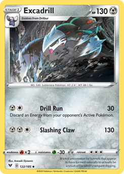 Excadrill (122/185) [Sword & Shield: Vivid Voltage] - The Mythic Store | 24h Order Processing