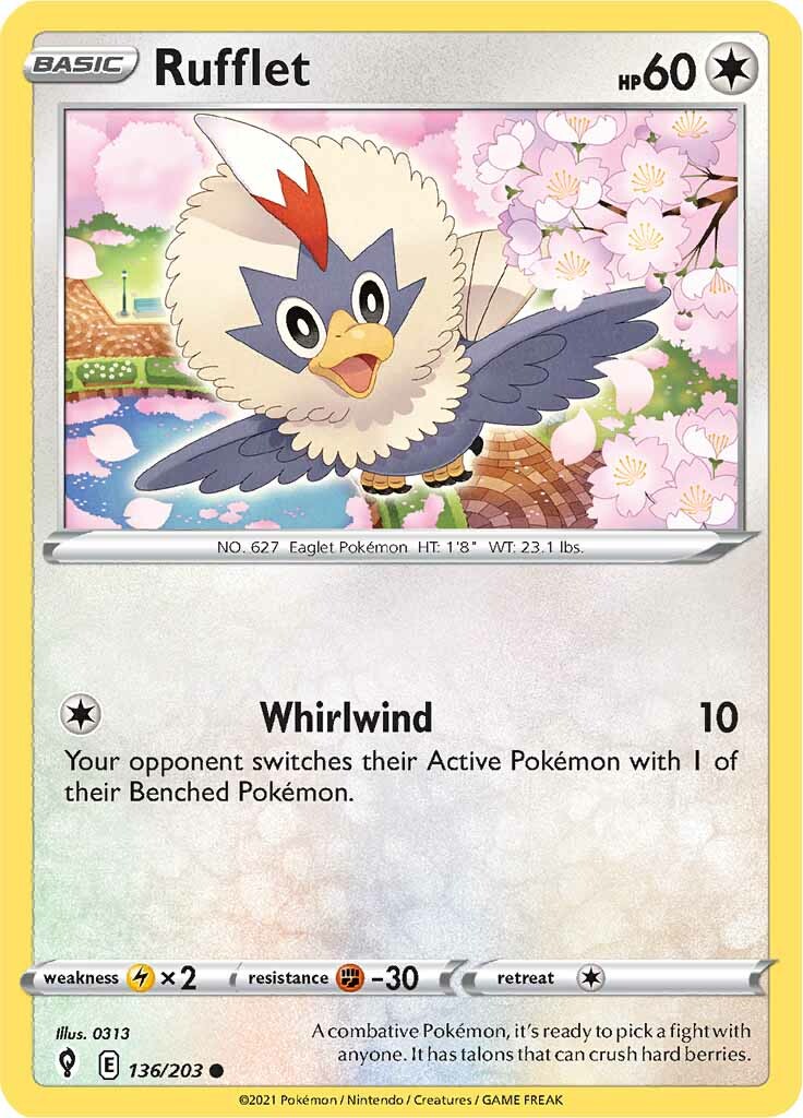Rufflet (136/203) [Sword & Shield: Evolving Skies] - The Mythic Store | 24h Order Processing