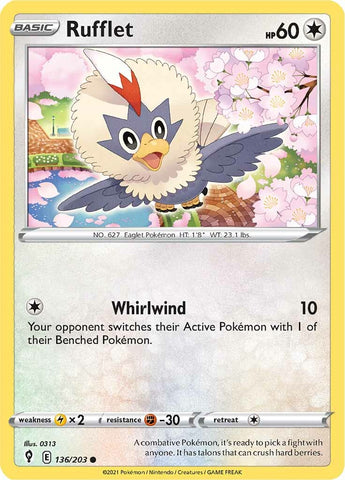 Rufflet (136/203) [Sword & Shield: Evolving Skies] - The Mythic Store | 24h Order Processing