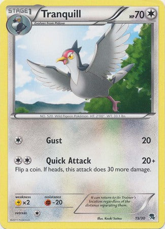 Tranquill (15/30) [Black & White: Trainer Kit - Zoroark] - The Mythic Store | 24h Order Processing