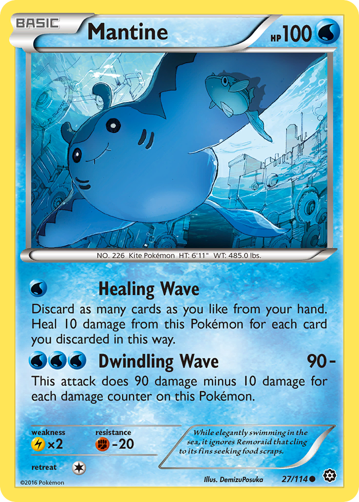 Mantine (27/114) [XY: Steam Siege] - The Mythic Store | 24h Order Processing