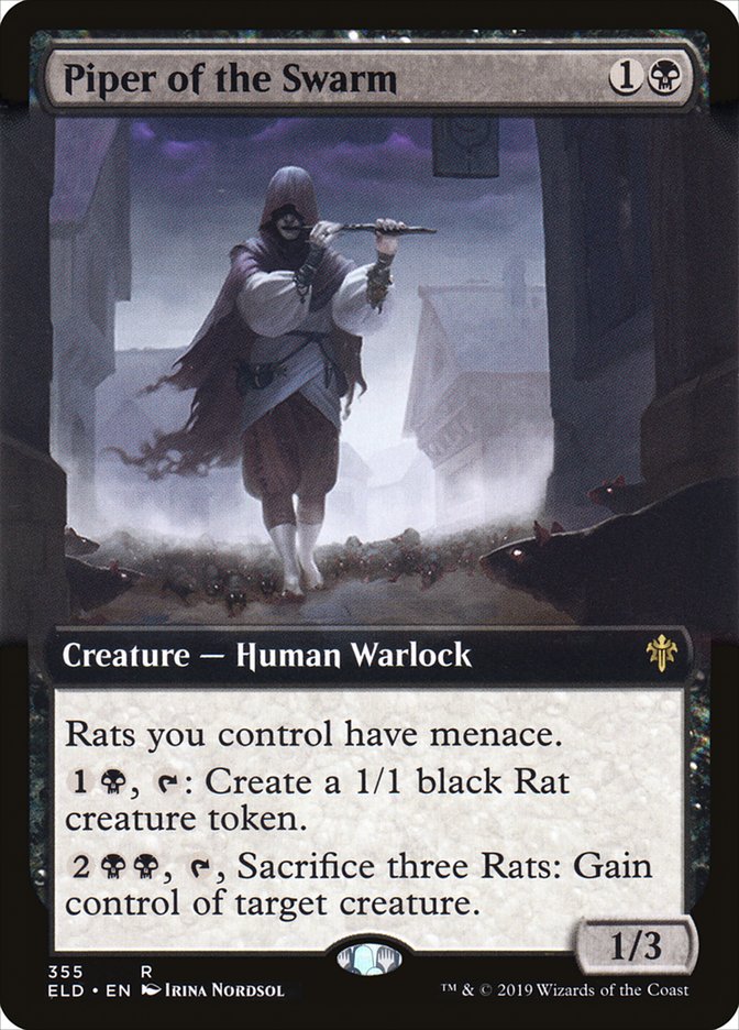 Piper of the Swarm (Extended Art) [Throne of Eldraine] - The Mythic Store | 24h Order Processing