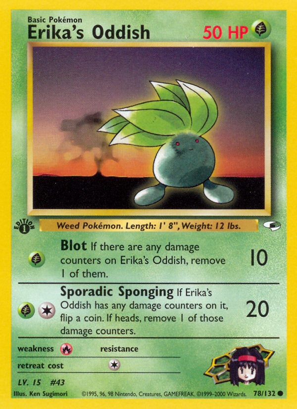 Erika's Oddish (78/132) [Gym Heroes 1st Edition] - The Mythic Store | 24h Order Processing