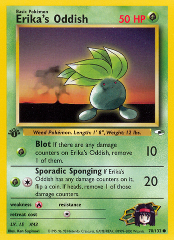 Erika's Oddish (78/132) [Gym Heroes 1st Edition] - The Mythic Store | 24h Order Processing