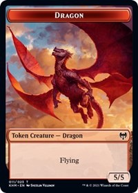 Dragon // Thopter Double-Sided Token [Kaldheim Commander Tokens] - The Mythic Store | 24h Order Processing
