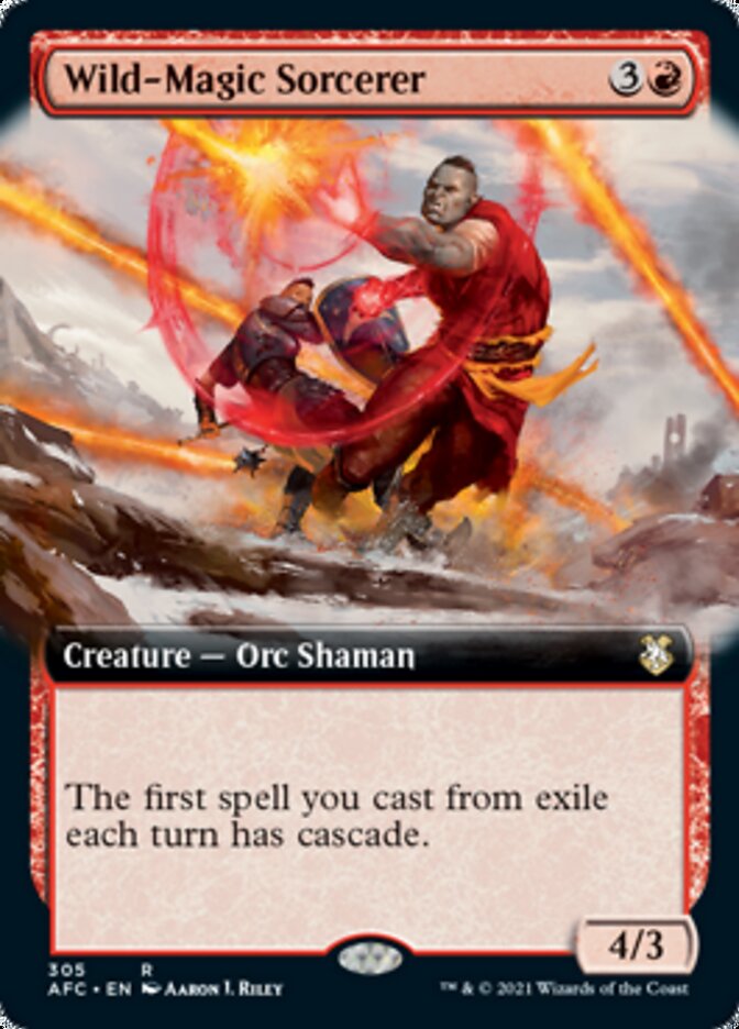Wild-Magic Sorcerer (Extended Art) [Dungeons & Dragons: Adventures in the Forgotten Realms Commander] - The Mythic Store | 24h Order Processing