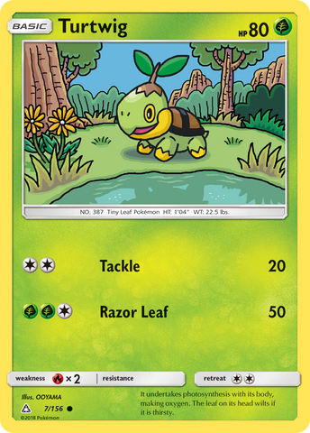 Turtwig (7/156) [Sun & Moon: Ultra Prism] - The Mythic Store | 24h Order Processing