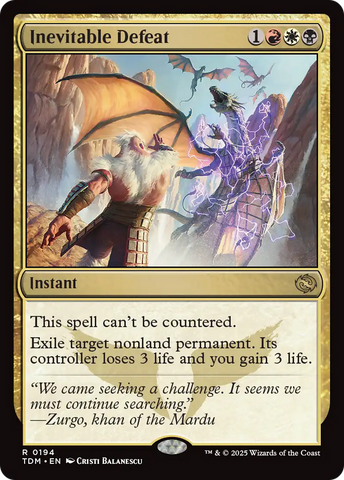 Inevitable Defeat [Tarkir: Dragonstorm] - The Mythic Store | 24h Order Processing