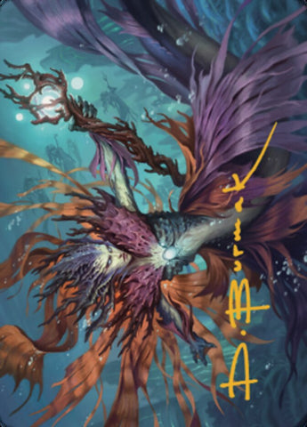 Vodalian Hexcatcher Art Card (Gold-Stamped Signature) [Dominaria United Art Series] - The Mythic Store | 24h Order Processing