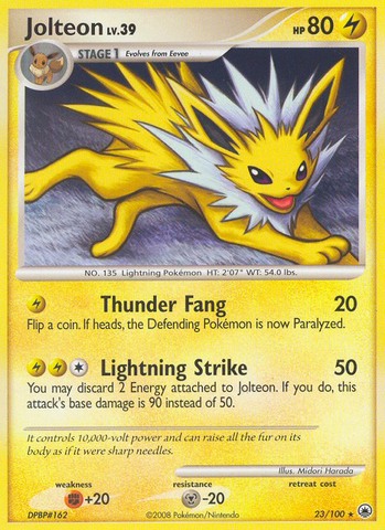 Jolteon (23/100) [Diamond & Pearl: Majestic Dawn] - The Mythic Store | 24h Order Processing