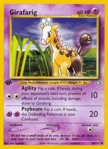 Girafarig (58/111) [Neo Genesis 1st Edition] - The Mythic Store | 24h Order Processing