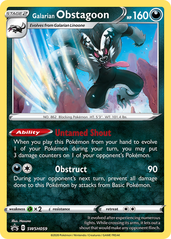 Galarian Obstagoon (SWSH059) [Sword & Shield: Black Star Promos] - The Mythic Store | 24h Order Processing