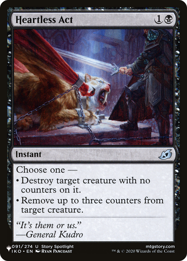 Heartless Act [The List] - The Mythic Store | 24h Order Processing