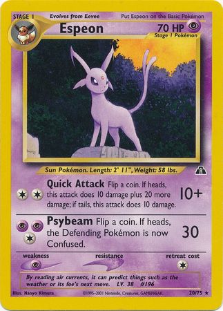 Espeon (20/75) [Neo Discovery Unlimited] - The Mythic Store | 24h Order Processing