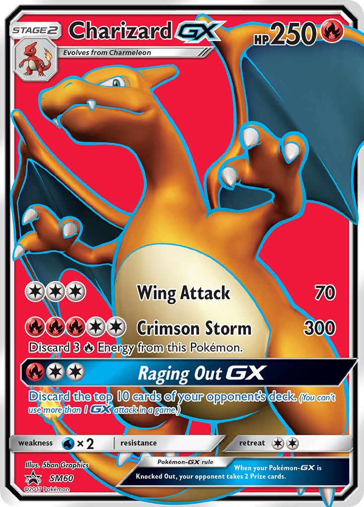 Charizard GX (SM60) [Sun & Moon: Black Star Promos] - The Mythic Store | 24h Order Processing