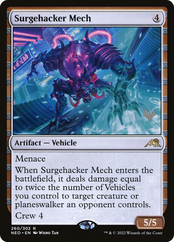 Surgehacker Mech (Promo Pack) [Kamigawa: Neon Dynasty Promos] - The Mythic Store | 24h Order Processing