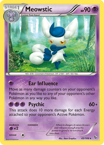 Meowstic (43/106) [XY: Flashfire] - The Mythic Store | 24h Order Processing