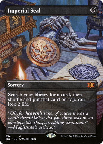 Imperial Seal (Borderless Alternate Art) [Double Masters 2022] - The Mythic Store | 24h Order Processing