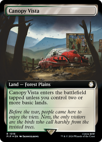Canopy Vista (Extended Art) (Surge Foil) [Fallout] - The Mythic Store | 24h Order Processing