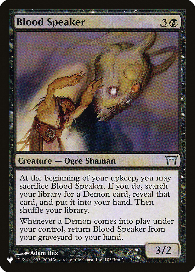 Blood Speaker [The List Reprints] - The Mythic Store | 24h Order Processing