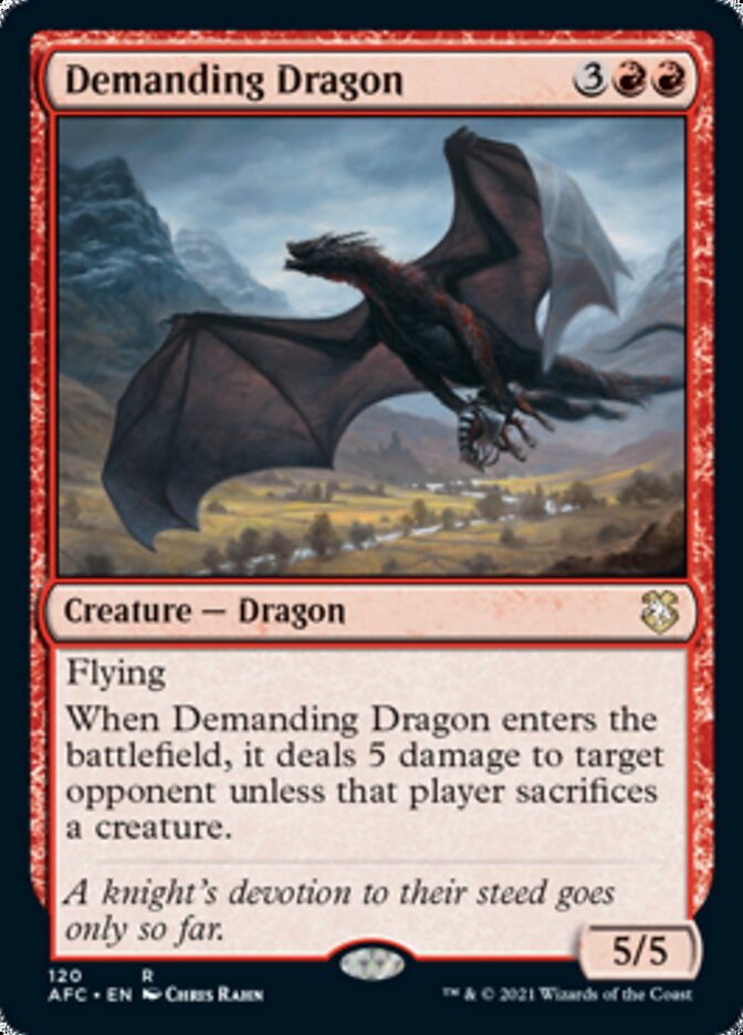 Demanding Dragon [Dungeons & Dragons: Adventures in the Forgotten Realms Commander] - The Mythic Store | 24h Order Processing