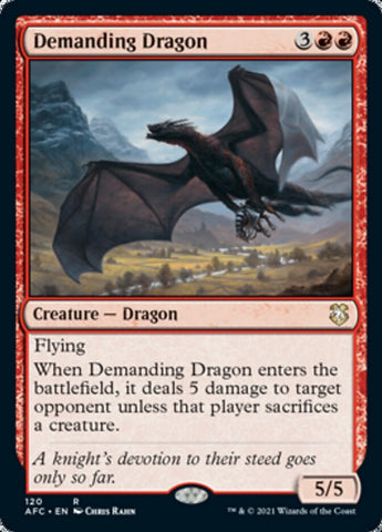 Demanding Dragon [Dungeons & Dragons: Adventures in the Forgotten Realms Commander] - The Mythic Store | 24h Order Processing
