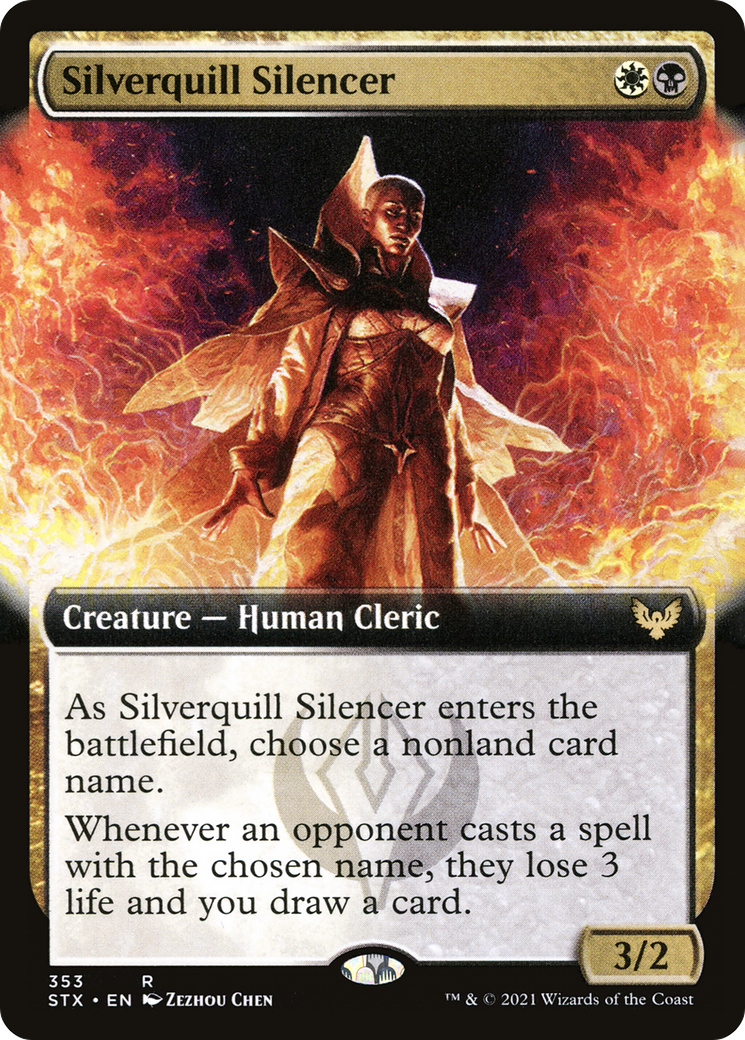Silverquill Silencer (Extended Art) [Strixhaven: School of Mages] - The Mythic Store | 24h Order Processing