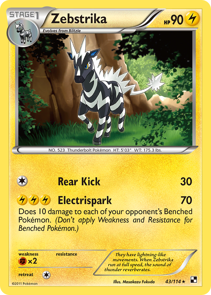 Zebstrika (43/114) [Black & White: Base Set] - The Mythic Store | 24h Order Processing