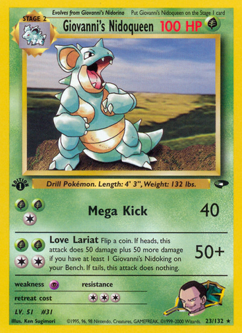 Giovanni's Nidoqueen (23/132) [Gym Challenge 1st Edition] - The Mythic Store | 24h Order Processing