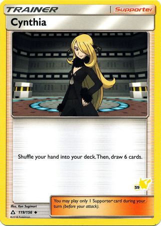Cynthia (119/156) (Pikachu Stamp #59) [Battle Academy 2020] - The Mythic Store | 24h Order Processing