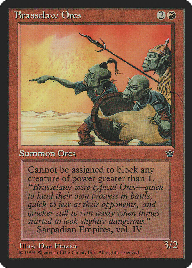 Brassclaw Orcs (Dan Frazier) [Fallen Empires] - The Mythic Store | 24h Order Processing