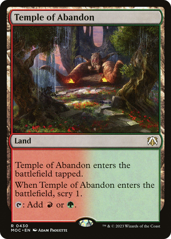Temple of Abandon [March of the Machine Commander] - The Mythic Store | 24h Order Processing