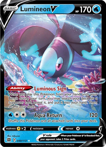 Lumineon V (040/172) [Sword & Shield: Brilliant Stars] - The Mythic Store | 24h Order Processing
