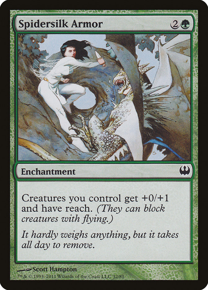 Spidersilk Armor [Duel Decks: Knights vs. Dragons] - The Mythic Store | 24h Order Processing