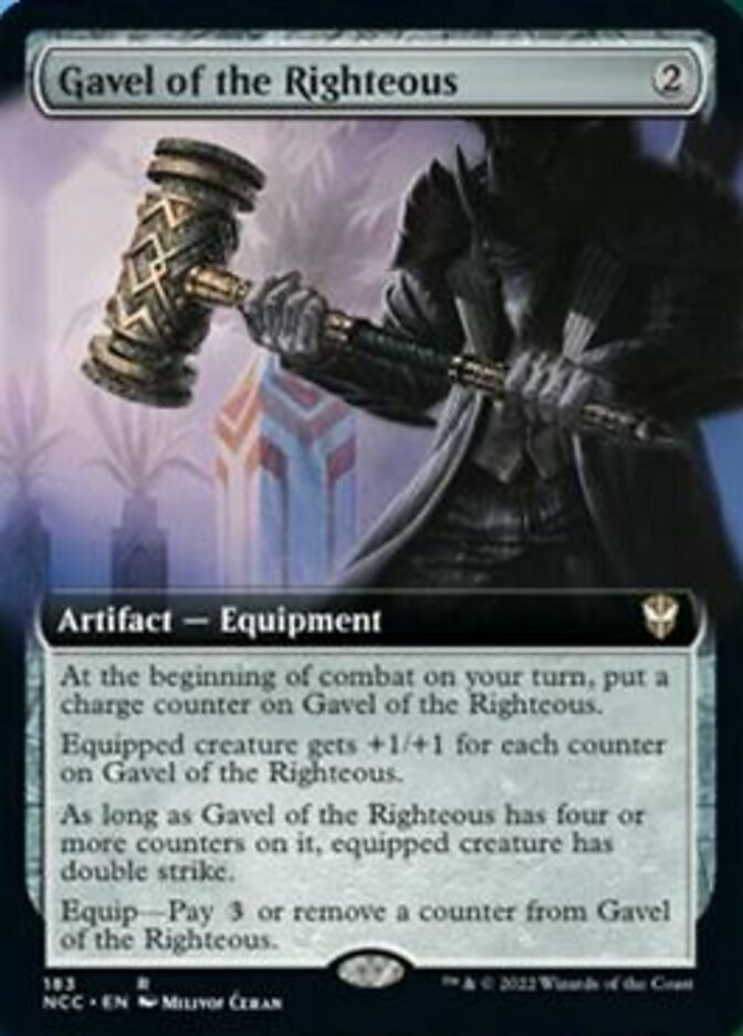 Gavel of the Righteous (Extended Art) [Streets of New Capenna Commander] - The Mythic Store | 24h Order Processing